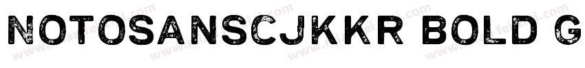 NotoSansCJKkr Bold GBpc字体转换